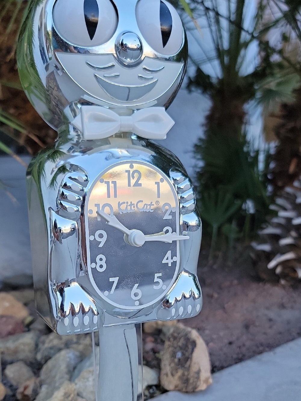 Millennium Kit-Cat Klock Rarest Kit Cat clock Chrome - Picture 6 of 13